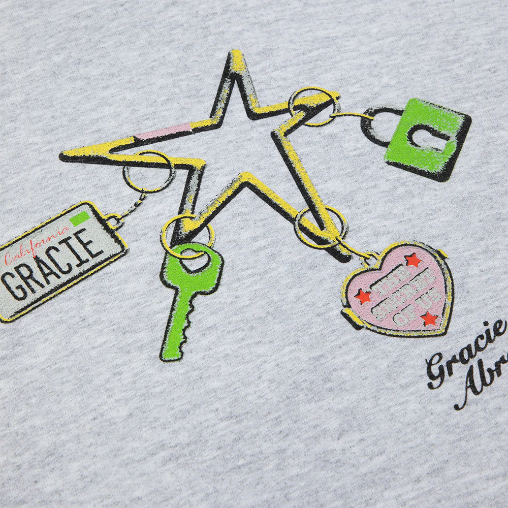 California License Plate Charm Popup Grey Hoodie - Image 2