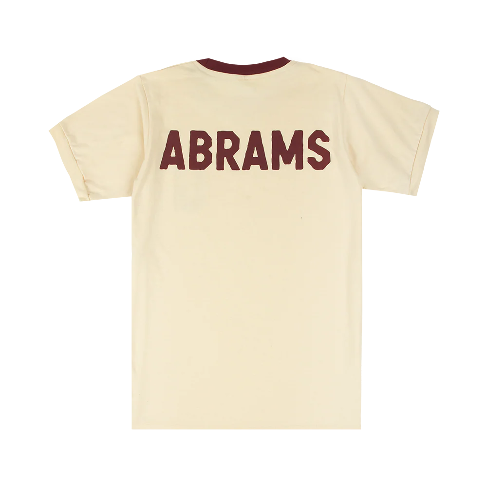 G Abrams Maroon Ringer Unisex T-Shirt - Image 2