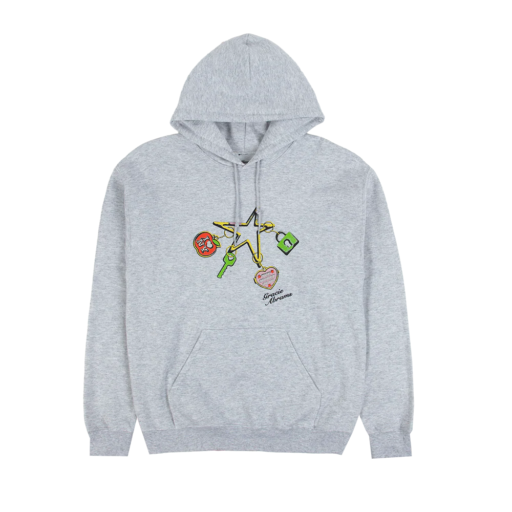 New York Apple Charm Popup Grey Hoodie