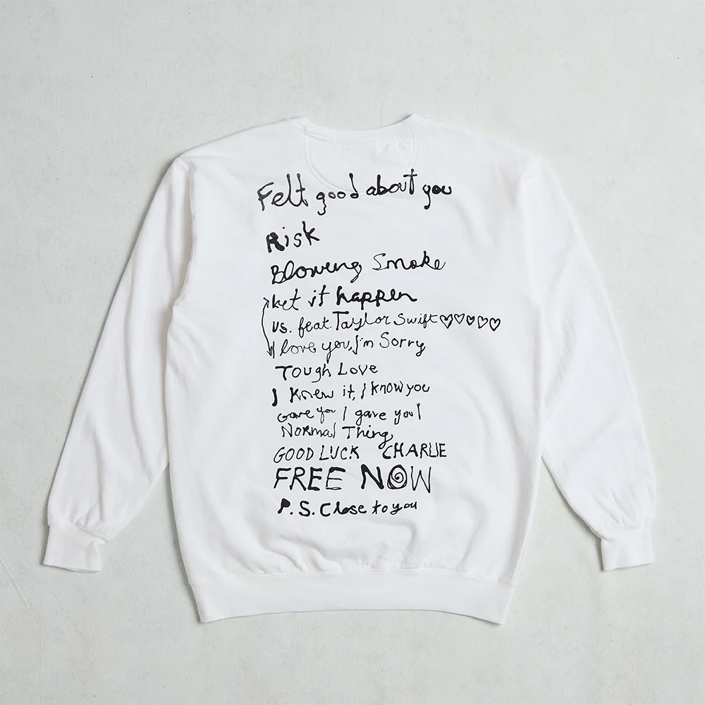 The Secret of Us Tracklist Crewneck Pullover - Image 3